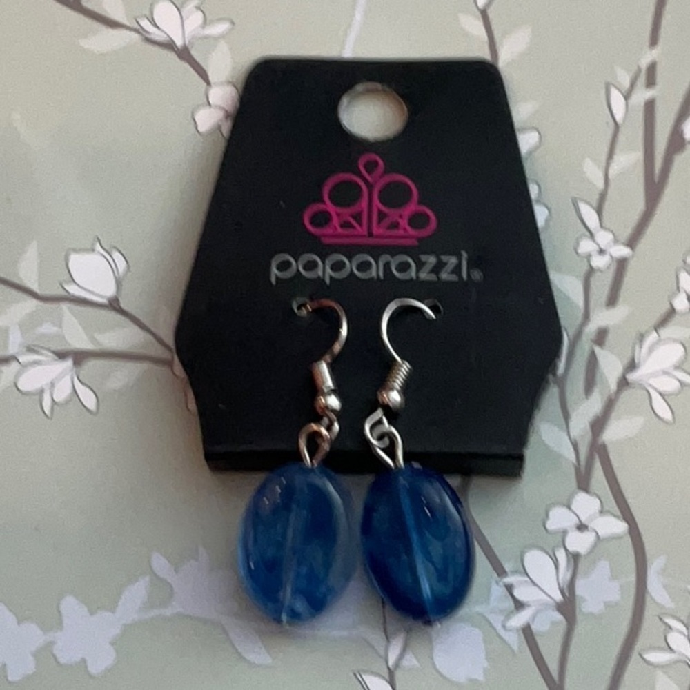 ❄️ Paparazzi | Blue Dangle Earrings Jewelry Collection Shabby Chic
